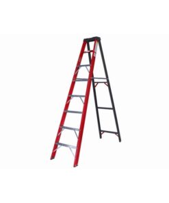Fibreglass Single Sided Ladder - Industrial A-Frame - 4 Steps - 1.2m - FGS4