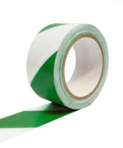 Floor Tape - COBAtape Vinyl Marking - 33 m x 5 cm - White and Green - TP130402