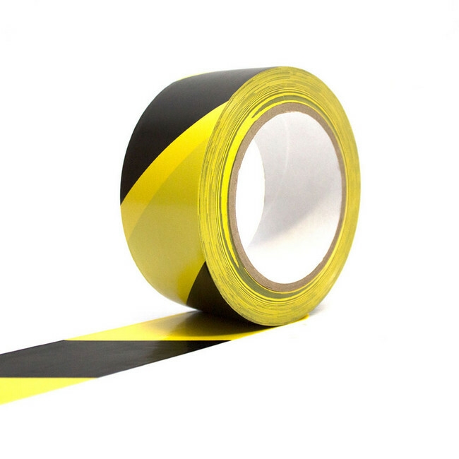 Floor Tape - COBAtape Vinyl Marking - 33 m x 5 cm - Black and Yellow - TP010702