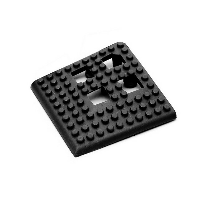 Floor Tile Corner - Flexi-Deck Interlinking Anti-Slip Drainage PVC Mat - Black - Pack of 4 - FD010004