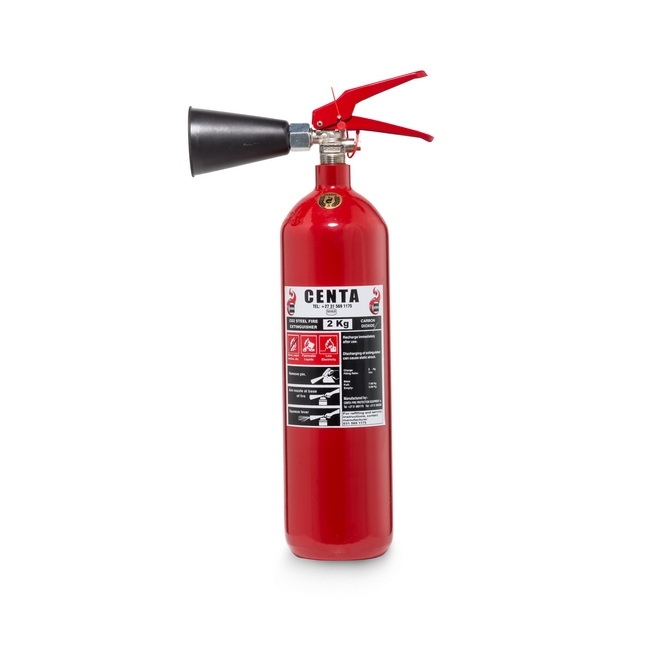 Fire Extinguisher - Full - Light Alloy - B and C Class Fires - Carbon Dioxide - 2kg