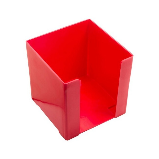 Paper Cube Holder - Square - Doodle Box - Plastic - 10 x 10 x 10 cm - Colour Options - Pack of 8 - 018DB-R