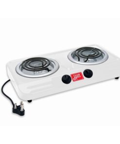 2 Plate Stove - Hart - Spiral - White - 220-240V - Pack of 3 - 872000W