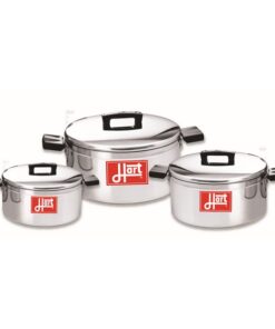 Pots with Lids - Combination - 6 Piece - Hart J7 - Aluminium - 175mm - 200mm - 225mm Pots - 700082