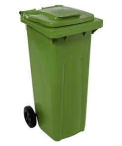 Wheelie Bin - SABS Approved - 140L - Olive Green - Pack of 12 - Wheelie Bin 140L-olive