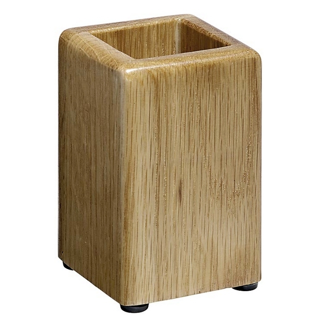 Pencil Cup - Executive Wooden Range - 6 x 6 x 10.5 cm - Oak - 950OA