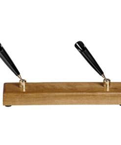 Pen Stand - Double - Executive Wooden Range - 4.5 x 19 x 2 cm - Cherry - 942CH