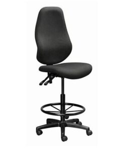 Draughtsman Chair - Swivel and Tilt - Wheels - 123 x 50 x 56 cm - SE025-black