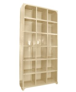 Pigeon Hole Steel Cabinet - 18 Compartment - 180 x 90 x 45 cm - PH002-ivory