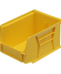 Stack & Hang Parts Storage Bin - Small Plastic Container - Size 2 - 13.5 x 10.5 x 7.5 cm - Yellow - BIN-2-YELLOW