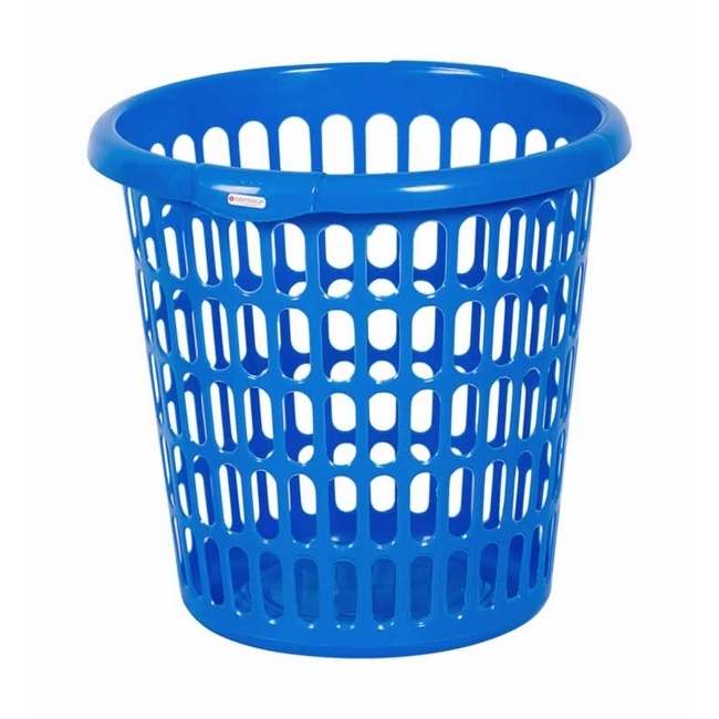 Plastic Laundry Basket - Linen - Colour Options