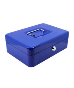 Steel Cash Box - 25 x 18 x 9cm - Colour Options
