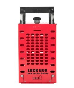 Lockout Box - Group - Holds 14 Locks - Red - Steel - 16.3 x 9.5 x 35.1 cm