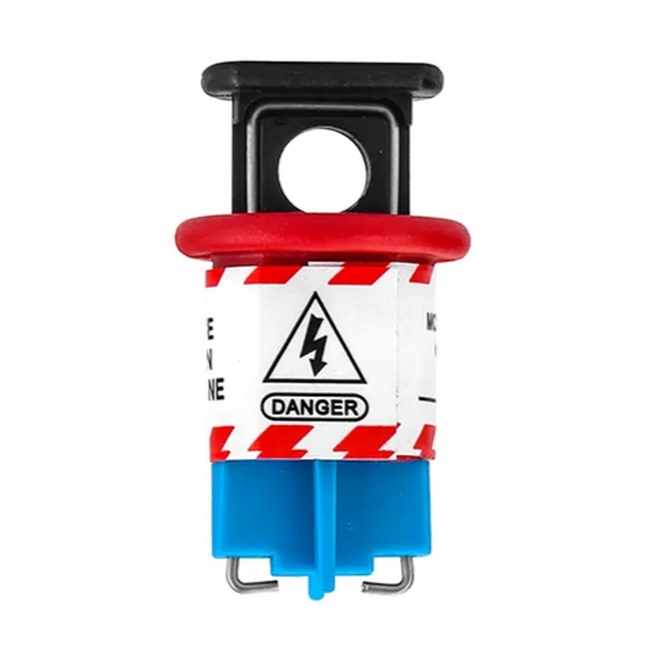 Lockout Circuit Breaker - Miniature - Pin In - Blue - 5 x 3cm