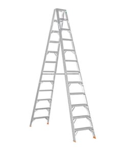 Aluminium Step Ladder - Double Sided - Heavy Duty Industrial - 12-Step - 3.60m