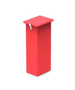 Hazardous Medical Waste Bin - Plastic - 60L - 38 x 29 x 82 cm - Colour Options