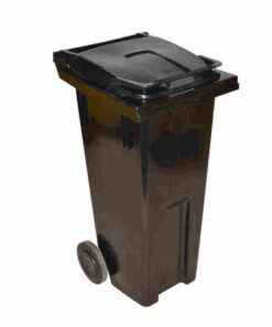 Wheelie Bin - Wheeled Refuse - Plastic - 120L - Black