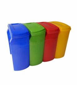 Recycle Bin with Lid - Plastic - 21L - 39 x 20 x 44 cm