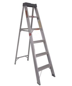Aluminium Step Ladder - Single Sided - Heavy Duty Industrial - 16-Step - 4.80m