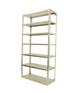 Bolted Shelving Steel Bay 7 Shelves - Uni-Angle - Seven Shelf Kit - Painted - 365.8 x 91.4 x 91.4 cm