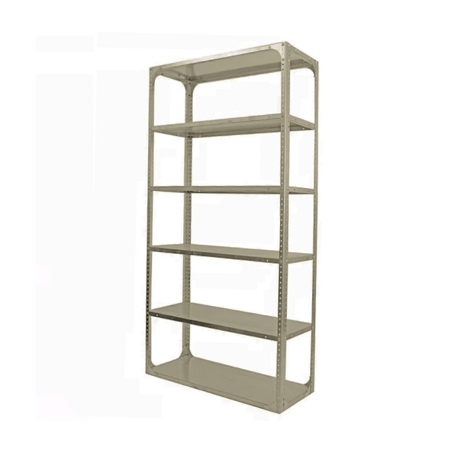 Bolted Shelving Steel Bay 6 Shelves - Uni-Angle - Six Shelf Kit - Painted - 365.8 x 91.4 x 30.5 cm