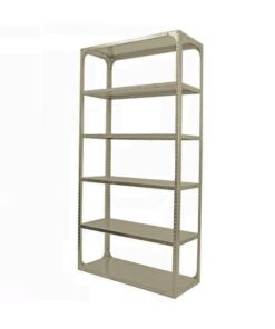 Bolted Shelving Steel Bay 6 Shelves - Uni-Angle - Six Shelf Kit - Painted - 243.8 x 91.4 x 61 cm