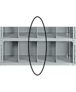 Bolted Shelving Steel Shelf Divider - Uni-Angle - Galvanised - 30.5 x 30.5 cm