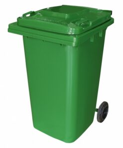 240L Wheelie Bin - 2 Wheel - Plastic - Green