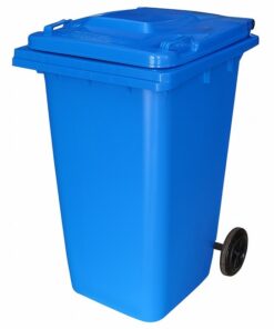 240L Wheelie Bin - 2 Wheel - Plastic - Blue