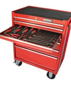 KennedyPro Roller Cabinet Tool Kit - 25 Pieces - Steel Roller Cabinet - 89 x 69 x 46 cm