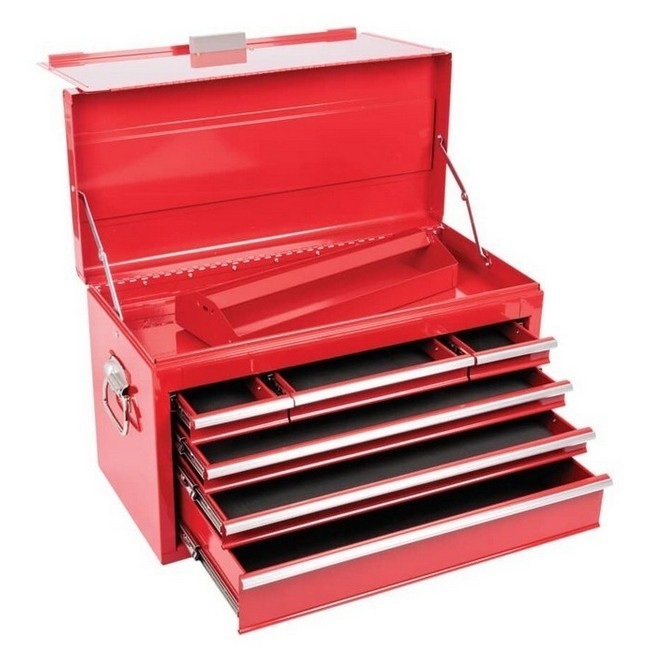 KennedyPro Steel Tool Chest - 6 Drawers - 75kg Capacity - 38.5 X 69 X 31.5 cm