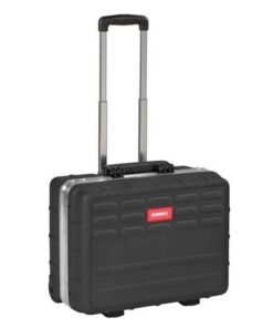 Kennedy Plastic Tool Service Case - Mobile - 2 x Tool Panels - Pull Handle - Black - 46.5 x 35.2 x 25.5 cm