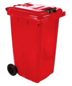Wheelie Bin 240L Red-SABS