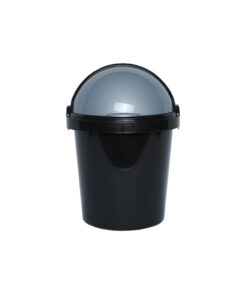 12L Black Dustbin