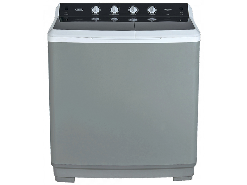 Defy 1500 15kg Twin Tub Washing Machine Metallic DTT151