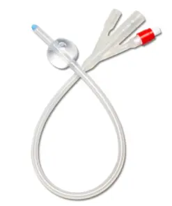 Foley Catheter 3 Way Latex Silicone – 24FG 30ml