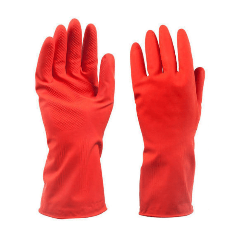 Rubber Household Gloves Red