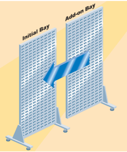 Add-On Unit For Single Sided Free Standing Louvre Panel