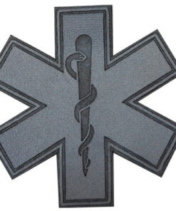Medium Iron On Reflective Star of Life