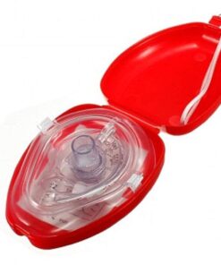 Cpr Mask With Heart Shaped Case – Large Various Colours