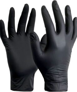 Nitrile Examination Gloves – Black (Powder-Free)