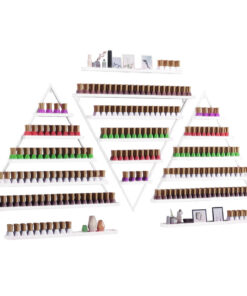 Glam Shelf Polish Display - 3pc set - White