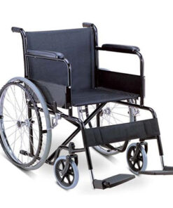 Basic Model Wheelchair – Steel Frame, Fixed Arm/Foot