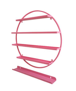 Diva Round Nail polish display Shelf - Pink