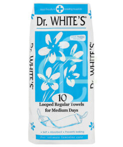 Dr Whites Sanitary Towels Regular Looped - Pack 10
