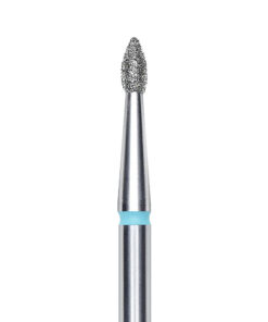 Staleks Diamond nail drill bit pointed bud blue EXPERT head diameter 1,8 mm / working part 4 mm