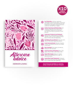 Aftercare Advice Cards | Dermaplaning