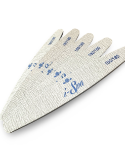 i-Spa Zebra Oval Nail File 180/180 - PACK OF 10