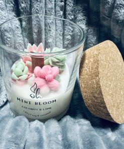 Mini Bloom Soy Candle | Lime & Coconut