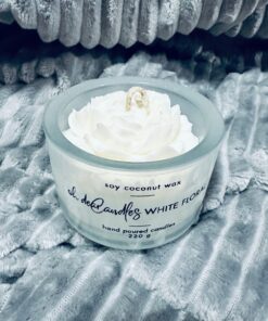 Flower Soy Candle | White Floral